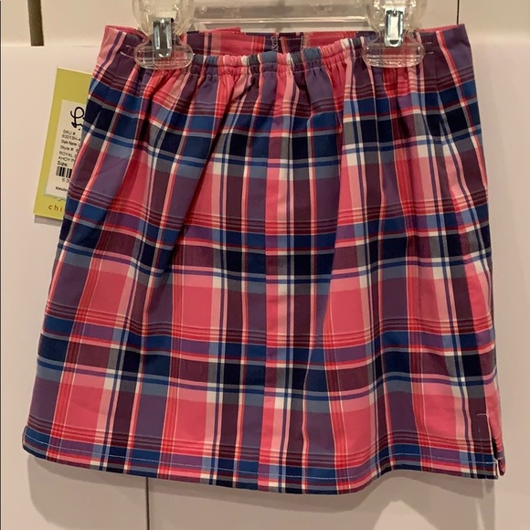 NWT Vintage Girls Lilly Pulitzer Plaid Skort Sz: 5 - Picture 2 of 2
